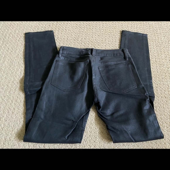 Gap Black Leatherette Premium Skinny Jeans in size 26 - Picture 2 of 5